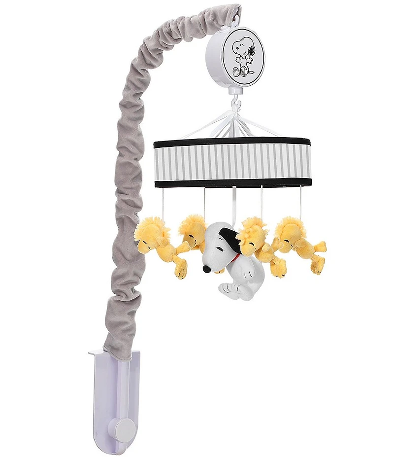 Lambs & Ivy Classic Snoopy & Woodstock Musical Baby Crib Mobile Soother Toy