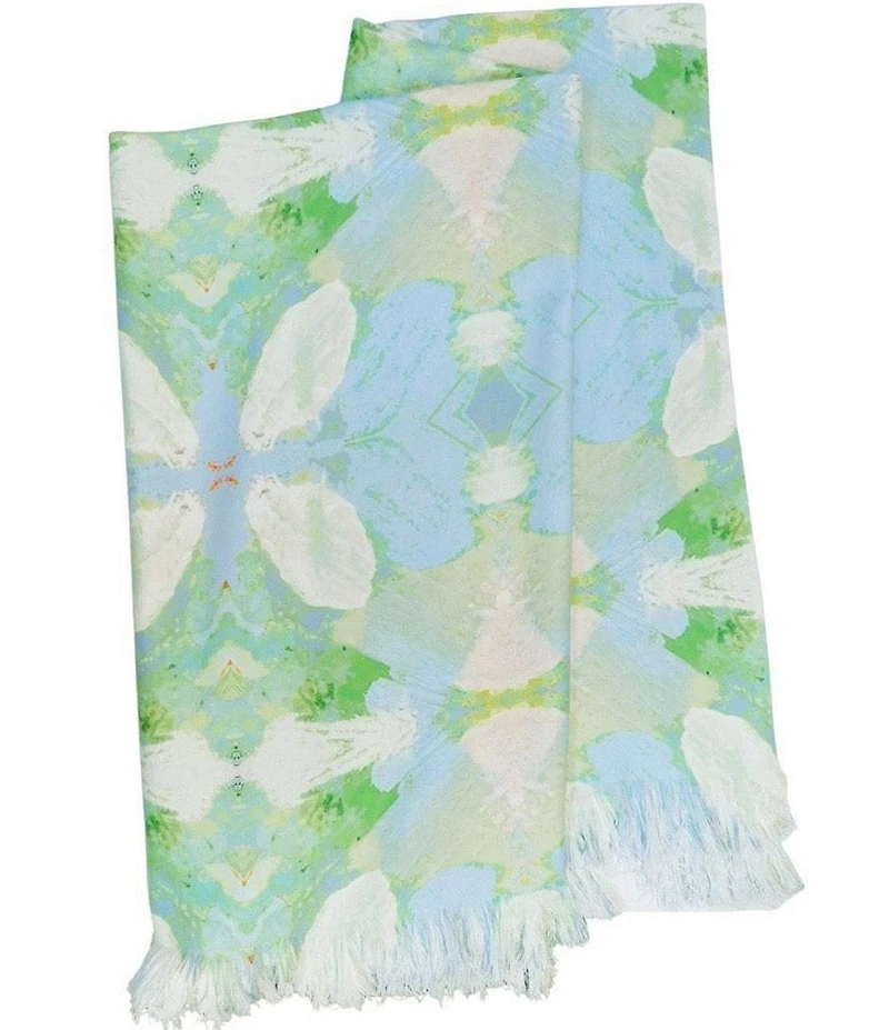 Laura Park Elephant Falls Fringe Trim Throw Blanket