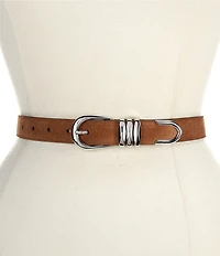 Lauren Ralph Lauren 1#double; Metal-Keeper Skinny Suede Belt