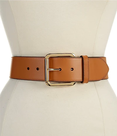 Lauren Ralph Lauren Vachetta Oversized Leather Wide Belt