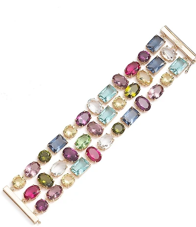Lauren Ralph Lauren 3 Row Multi-Stone Flex Line Bracelet