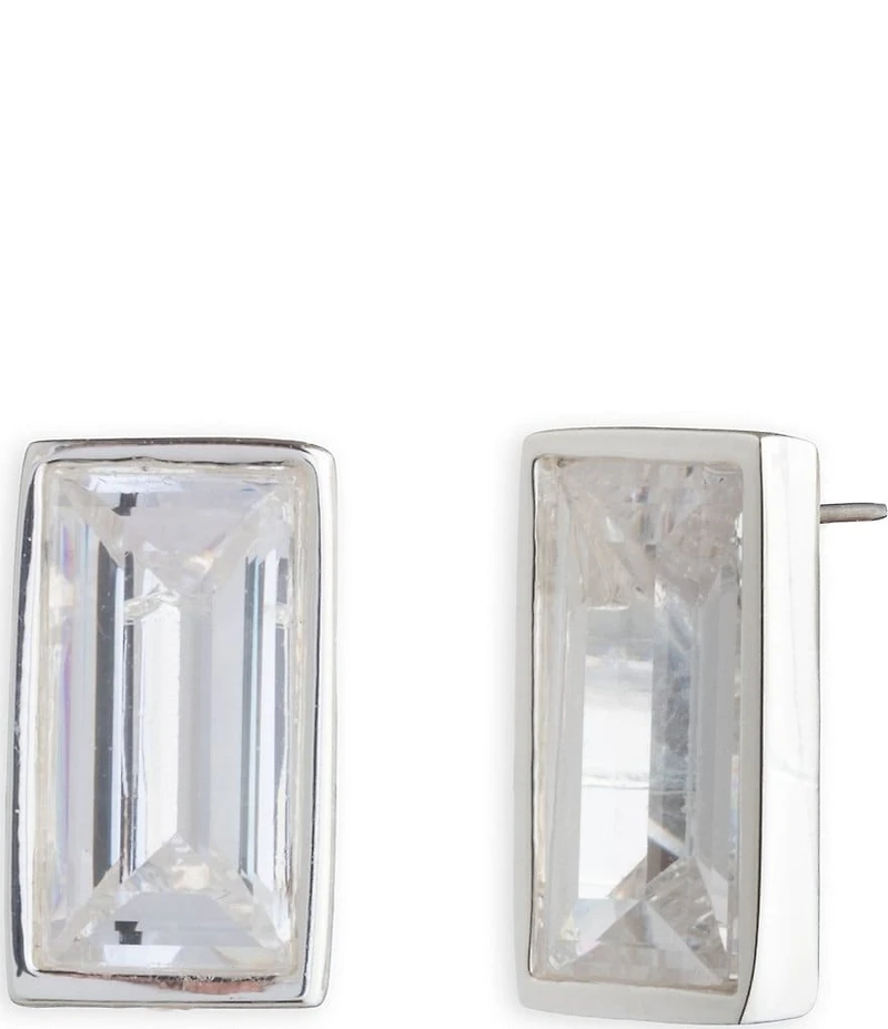 Lauren Ralph Lauren Baguette Rhinestone Stud Earrings