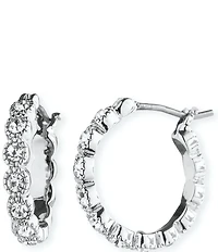 Lauren Ralph Lauren Crystal 15mm Tennis Hoop Earrings