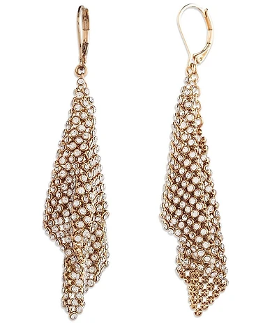 Lauren Ralph Lauren Crystal Mesh Drop Earrings