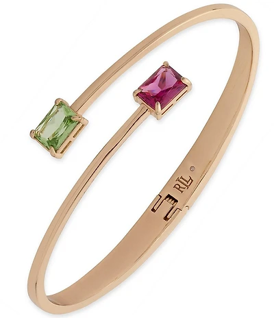 Lauren Ralph Lauren Double Stone Bypass Cuff Bracelet