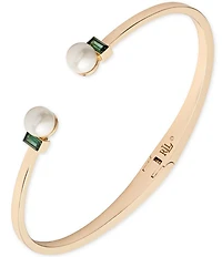 Lauren Ralph Lauren Erinite Pearl Baguette Hinge Bracelet