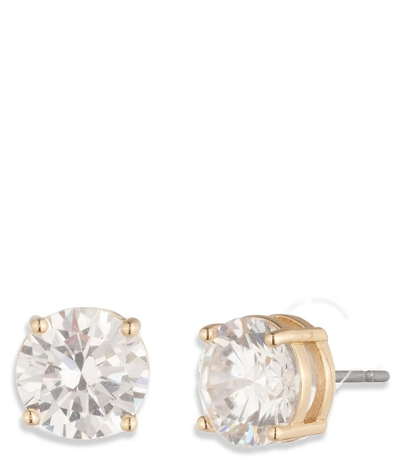 Lauren Ralph Lauren Gold Tone 7mm CZ Stud Earrings