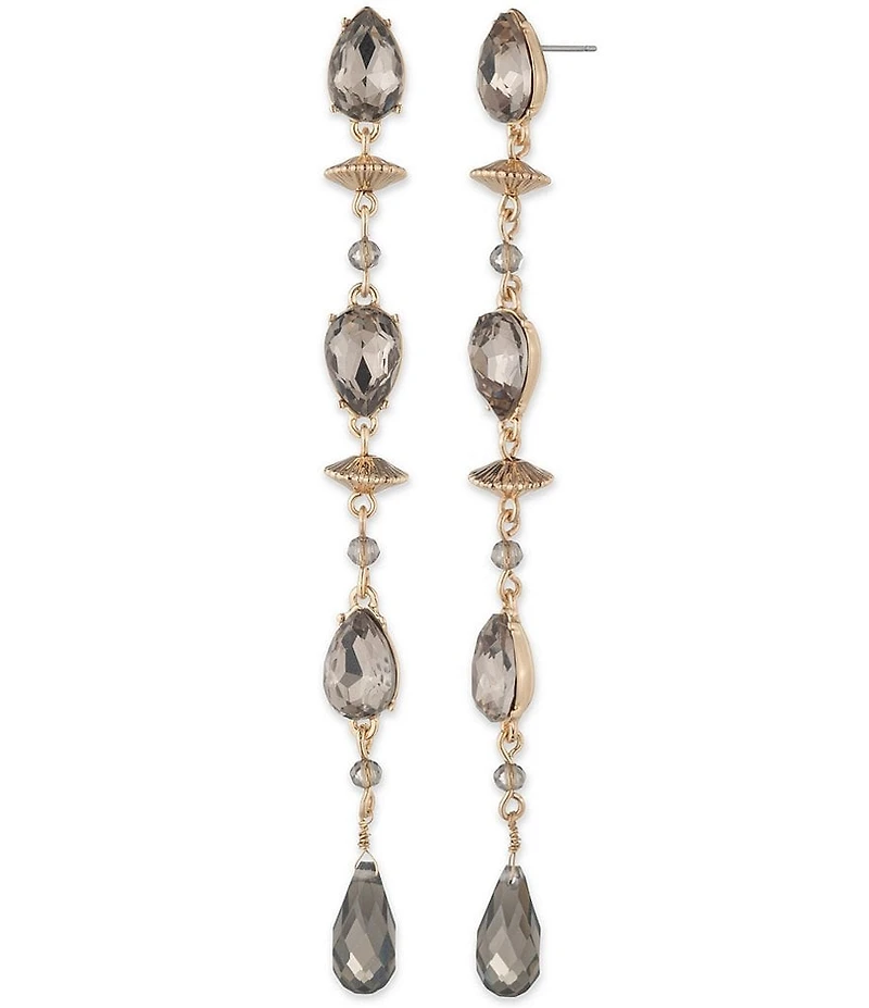 Lauren Ralph Lauren Gold Tone Beaded Linear Earrings