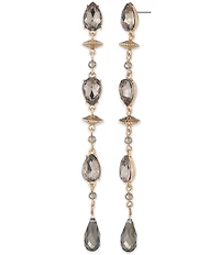 Lauren Ralph Lauren Gold Tone Beaded Linear Earrings