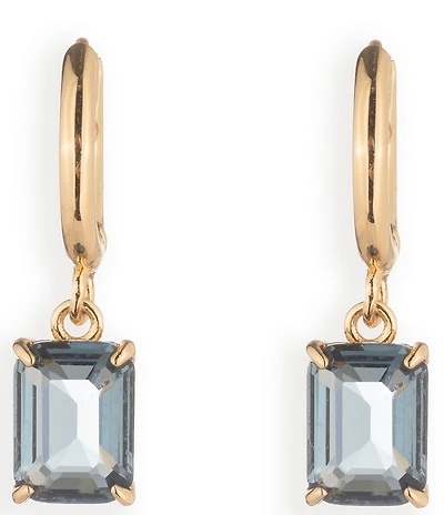 Lauren Ralph Lauren Gold Tone Blue Huggie Hoop Drop Earrings