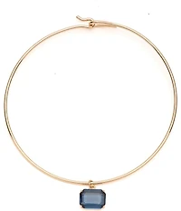 Lauren Ralph Lauren Gold Tone Blue Stone Pendant Necklace