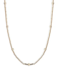 Lauren Ralph Lauren Gold Tone Crystal Pave Collar Necklace