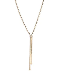 Lauren Ralph Lauren Gold Tone Crystal Pave Y Necklace