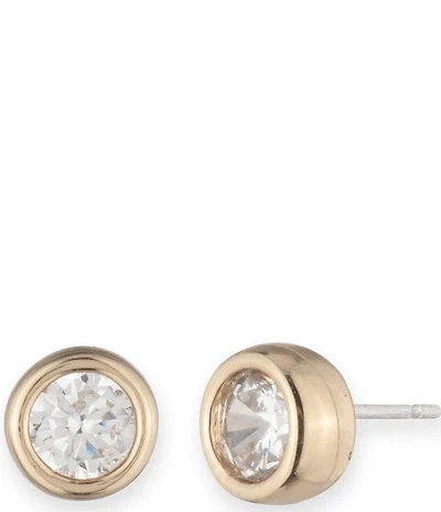 Lauren Ralph Lauren Gold Tone Crystal Stud Earrings