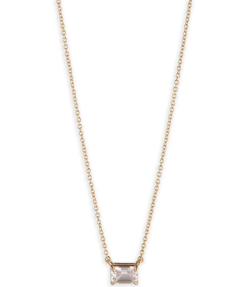 Lauren Ralph Lauren Gold Tone CZ Short Pendant Necklace