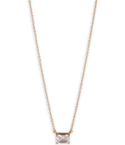 Lauren Ralph Lauren Gold Tone CZ Short Pendant Necklace