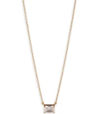 Lauren Ralph Lauren Gold Tone CZ Short Pendant Necklace