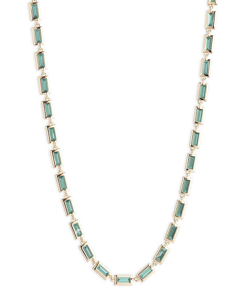 Lauren Ralph Lauren Gold Tone Erinite Baguette Collar Necklace