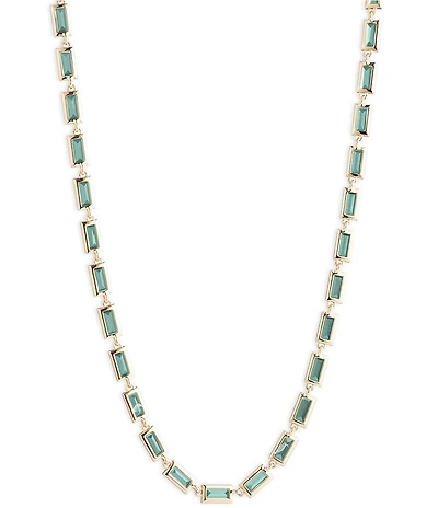 Lauren Ralph Lauren Gold Tone Erinite Baguette Collar Necklace
