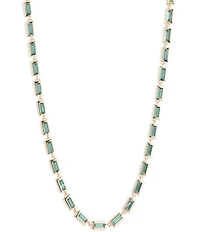 Lauren Ralph Lauren Gold Tone Erinite Baguette Collar Necklace