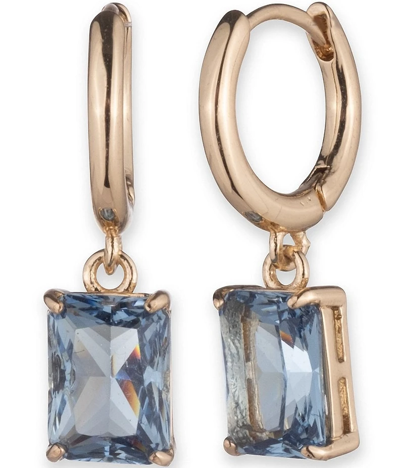 Lauren Ralph Lauren Gold Tone Huggie Drop Earrings