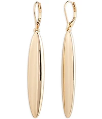 Lauren Ralph Lauren Gold Tone Large Organic Metal Drop Earrings
