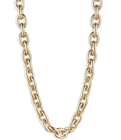 Lauren Ralph Lauren Gold Tone Link Collar Necklace