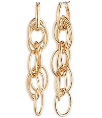 Lauren Ralph Lauren Gold Tone Link Linear Earrings