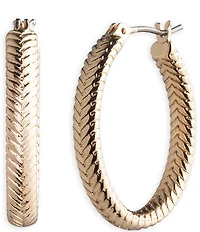 Lauren Ralph Lauren Gold Tone Medium Hoop Earrings