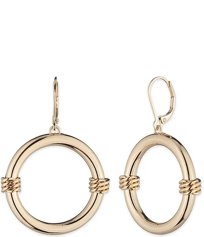 Lauren Ralph Lauren Gold Tone Open Orbital Earrings