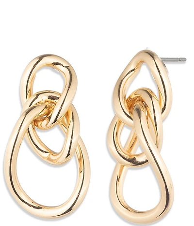 Lauren Ralph Lauren Gold Tone Open Link Drop Earrings