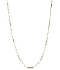 Lauren Ralph Lauren Delicate Pearl Bar Strand Collar Necklace
