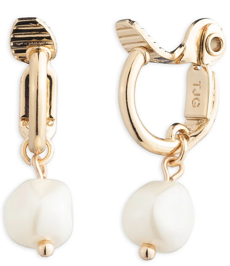 Lauren Ralph Lauren Pearl Drop Clip-On Earrings