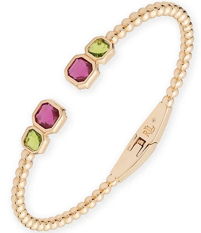 Lauren Ralph Lauren Gold Tone Rolo Chain Bangle Bracelet