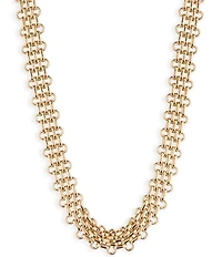 Lauren Ralph Lauren Gold Tone Rolo Link Collar Necklace