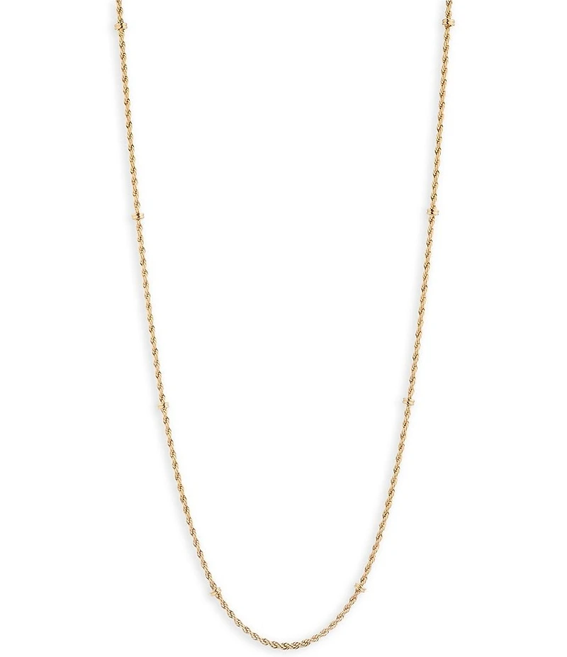 Lauren Ralph Lauren Gold Tone Rope Long Strand Necklace