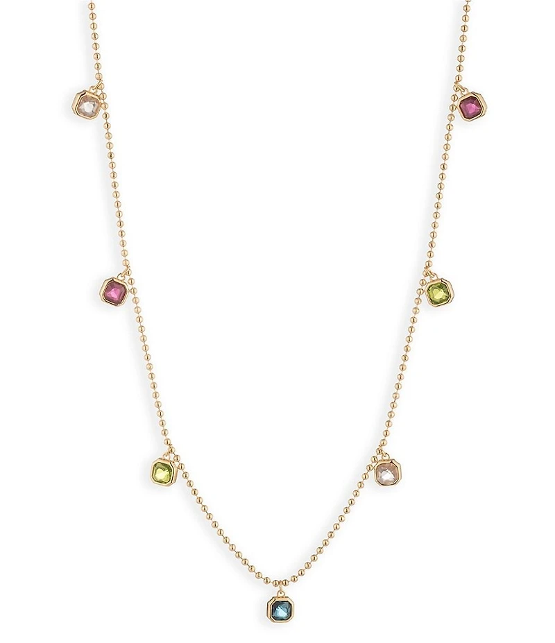 Lauren Ralph Lauren Gold Tone Shaky Station Collar Necklace