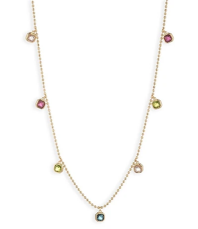 Lauren Ralph Lauren Gold Tone Shaky Station Collar Necklace