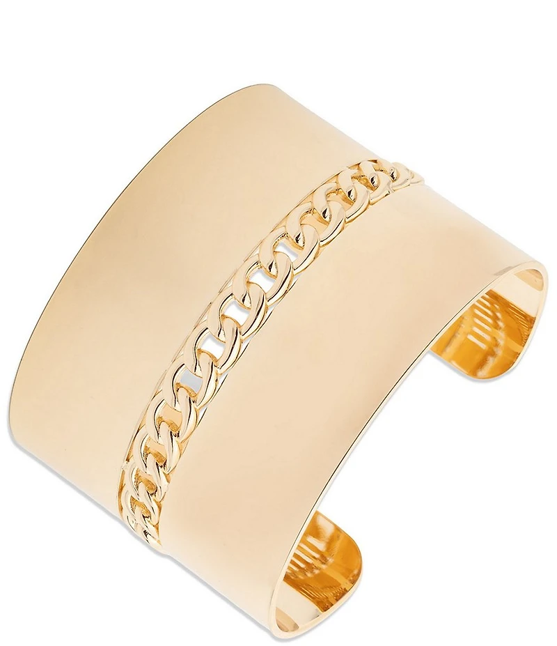 Lauren Ralph Lauren Gold Tone Statement Cuff Bracelet