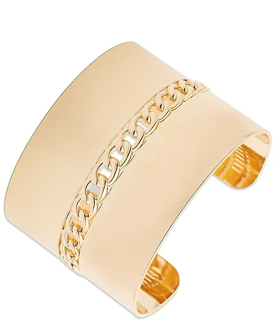 Lauren Ralph Lauren Gold Tone Statement Cuff Bracelet