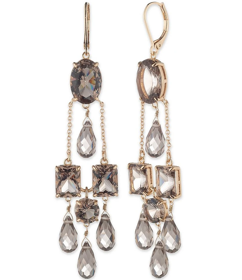 Lauren Ralph Lauren Gold Tone Stone Chandelier Earrings