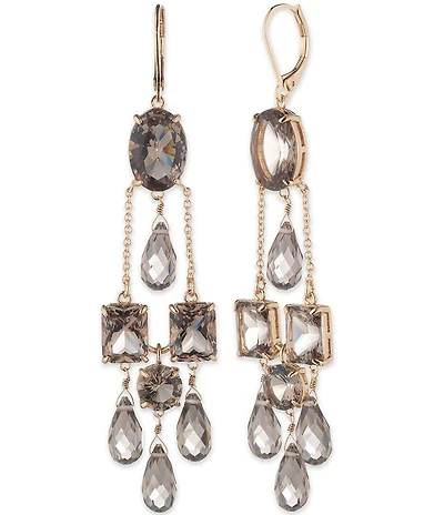 Lauren Ralph Lauren Gold Tone Stone Chandelier Earrings