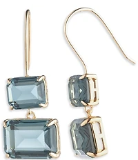 Lauren Ralph Lauren Gold Tone Stone Double Drop Earrings