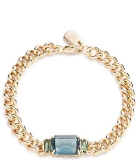 Lauren Ralph Lauren Gold Tone Stone Flex Line Bracelet
