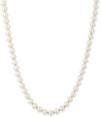 Lauren Ralph Lauren Gold Tone White Pearl Collar Necklace