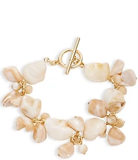 Lauren Ralph Lauren Mother of Pearl Shell Shaky Line Bracelet