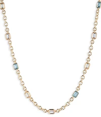 Lauren Ralph Lauren Multi Stone Station Collar Necklace