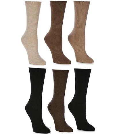 Lauren Ralph Lauren Rib Trouser Socks, 6-Pack