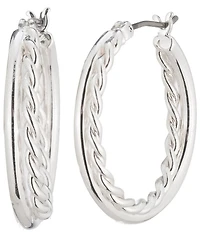 Lauren Ralph Lauren Rope Twist Hoop Earrings