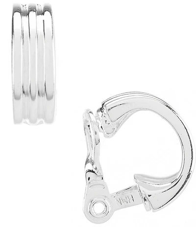Lauren Ralph Lauren Silver Hoop Clip-On Earrings